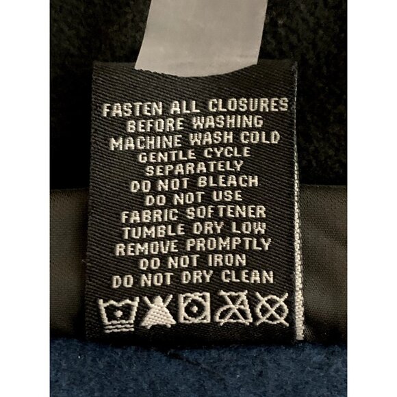 Free Country Mens Navy Blue Full-Zip Fleece Jacket With Chest Pocket Size Small - Picture 12 of 12